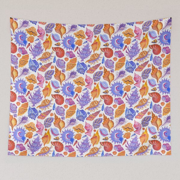 Item preview, Bright tropical seashell, hand-drawn pattern designed and sold by Irina Ivanova.