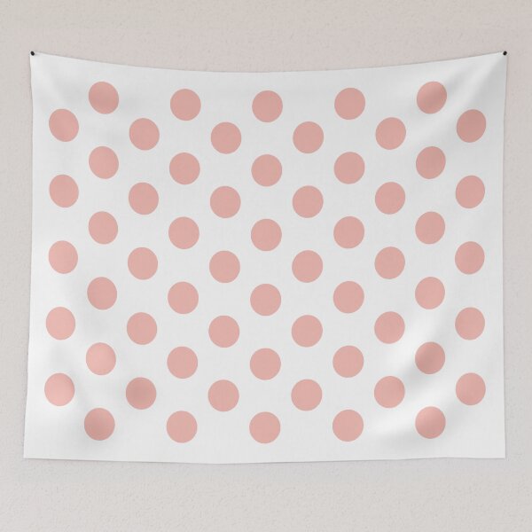 Item preview, Medium BABY PINK and WHITE POLKA DOTS  designed and sold by RachelMacht.