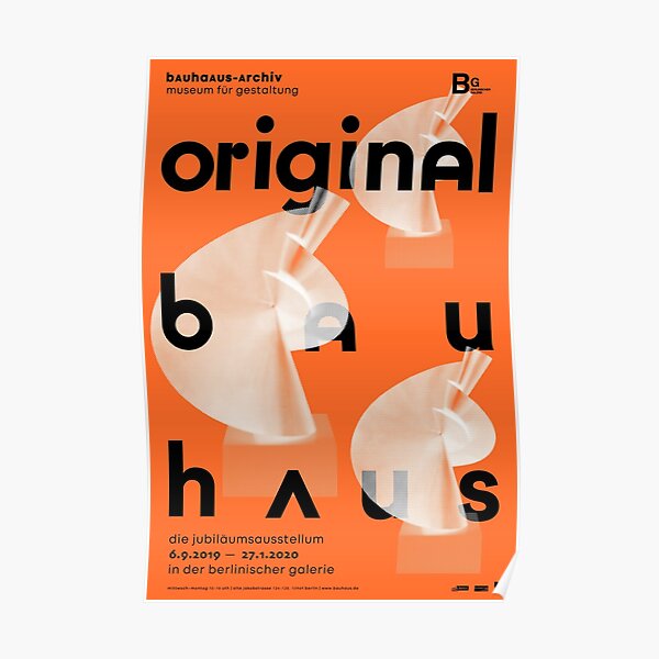 Original Bauhaus Poster | Orange  Poster
