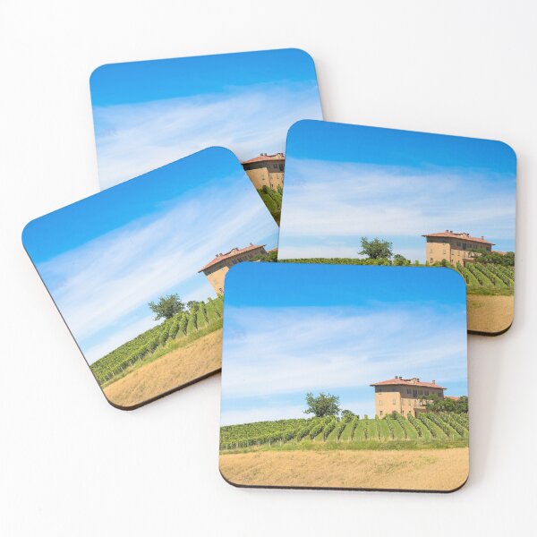 Item preview, Piedmont hills in Italy with scenic countryside, vineyard field and blue sky designed and sold by Paolo Modena Photography    -   Fine Italian Art.