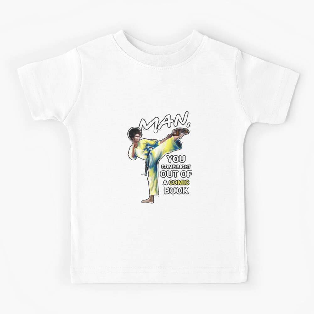 Jim Kelly T-ShirtJim Kelly Kick T-Shirt_by ILYOart_ | Kids T-Shirt