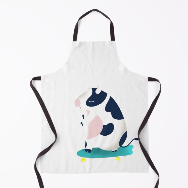 Item preview, happy cow cartoon playing surf skate designed and sold by angyim.