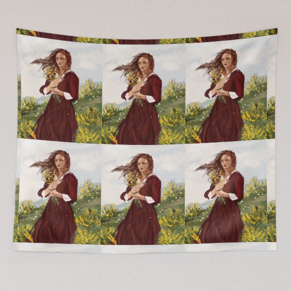 Item preview, Girl in flower field designed and sold by Sadaf Dalir.