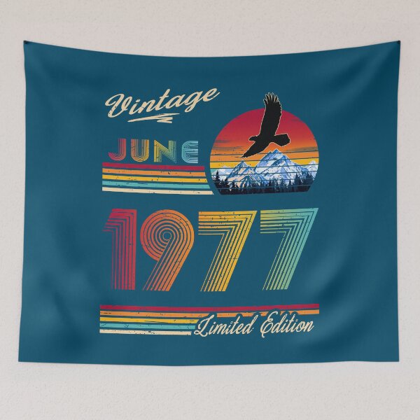 Item preview, June 1977 Birthday designed and sold by GreenSplash.