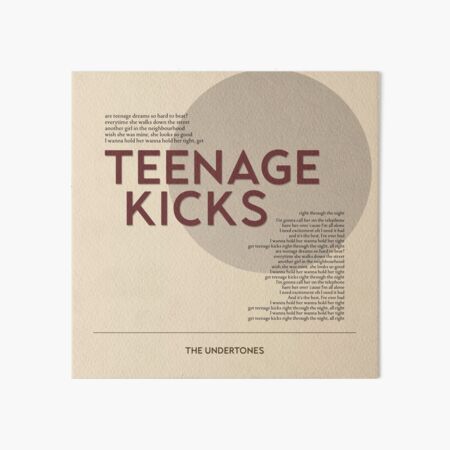 Artikel-Vorschau von Teenage Kicks - Die Untertöne, designt und verkauft von moirprints.