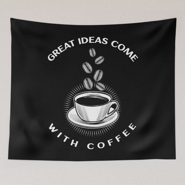 Item preview, Great Ideas Come With Coffee designed and sold by YOYOCollection.