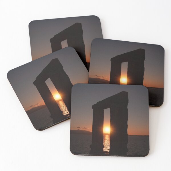 Item preview, Beautiful Sunset Through the Silhouette of the Famous Portara in Naxos, Greece designed and sold by JarbasVisuals.