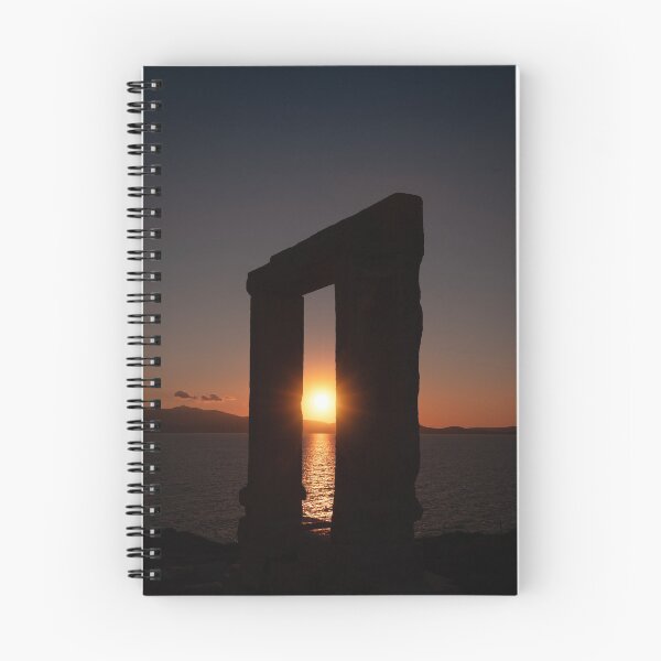 Item preview, Beautiful Sunset Through the Silhouette of the Famous Portara in Naxos, Greece designed and sold by JarbasVisuals.