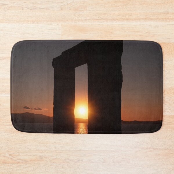 Item preview, Beautiful Sunset Through the Silhouette of the Famous Portara in Naxos, Greece designed and sold by JarbasVisuals.