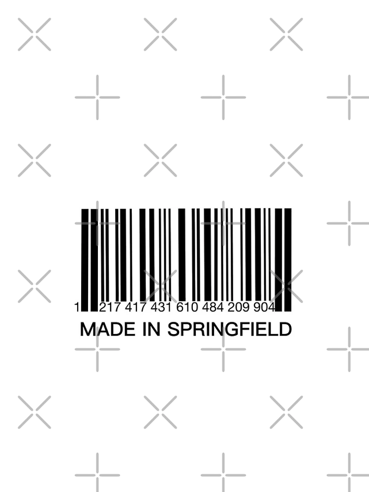 Thumbnail 4 of 4, iPhone Case, Made In Springfield (Springfield Barcode Label) designed and sold by molamode.