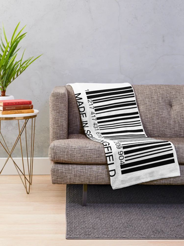 Thumbnail 2 of 6, Throw Blanket, Made In Springfield (Springfield Barcode Label) designed and sold by molamode.