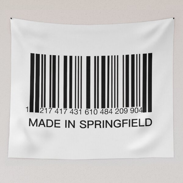 Item preview, Made In Springfield (Springfield Barcode Label) designed and sold by molamode.