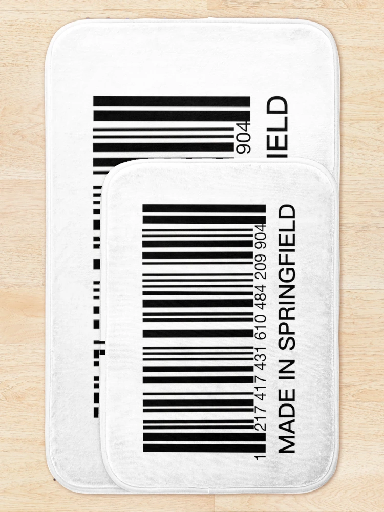 Thumbnail 5 of 6, Bath Mat, Made In Springfield (Springfield Barcode Label) designed and sold by molamode.