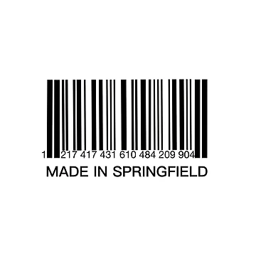 Artwork thumbnail, Made In Springfield (Springfield Barcode Label) by molamode