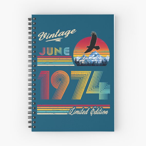 Item preview, June 1974 Birthday designed and sold by GreenSplash.