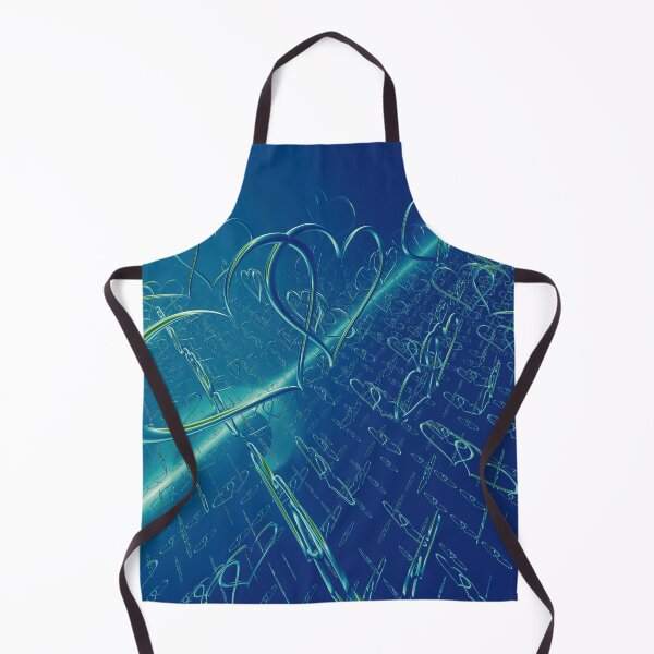 Item preview, Love Hearts in the Matrix - Under the Aquamarine Sea designed and sold by BoundedChaos.