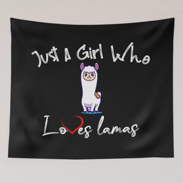 Item preview, Just a girl who loves lamas, vicuña, guanaco, Lama glama, Vicugna designed and sold by DonmedPro1.