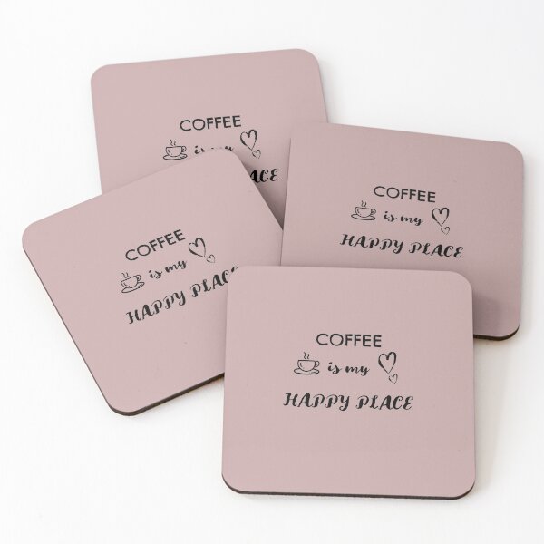 Item preview, Coffee Is My Happy Place 2 funny coffee lover gifts designed and sold by KiriBrero.