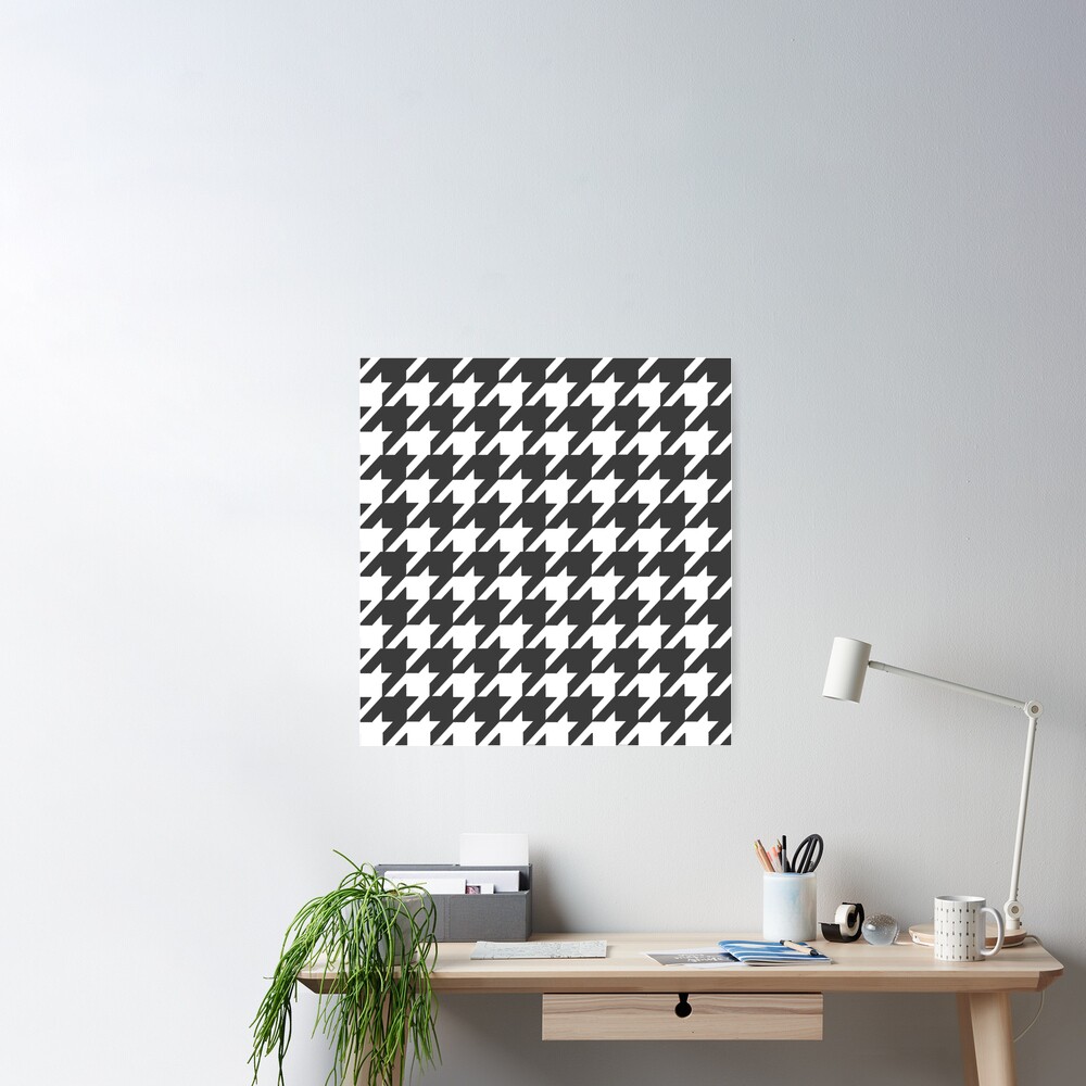 Houndstooth Pattern Poster