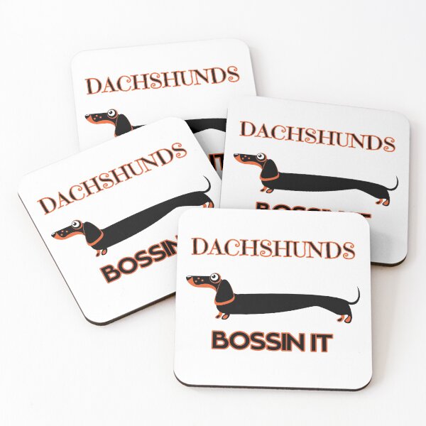 Item preview, dachshunds bossin it dog lovers pets furbabies designed and sold by toastygoat.
