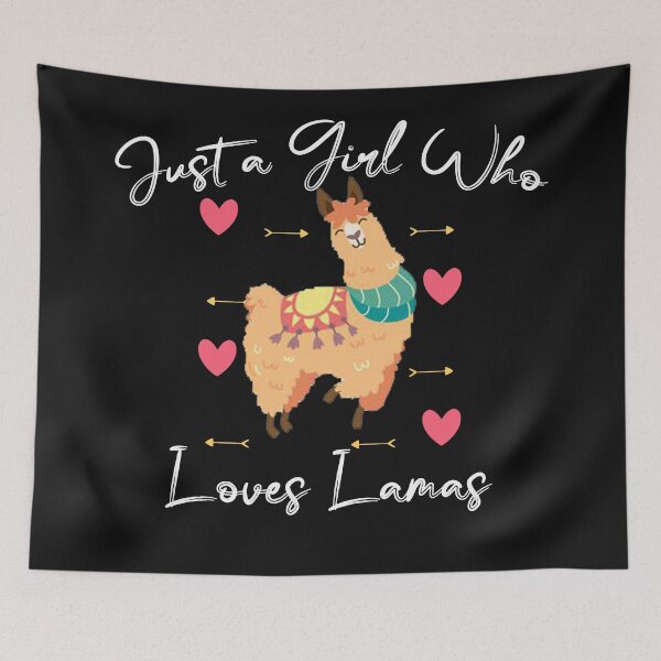 Item preview, Just a girl who loves lamas, vicuña, guanaco, Lama glama, Vicugna designed and sold by DonmedPro1.