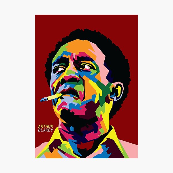 Arthur Blakey in WPAP Pop Art Illustration Photographic Print
