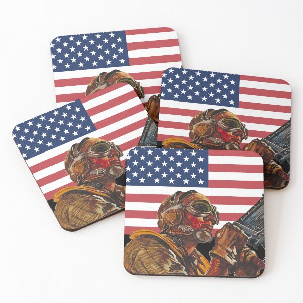 Item preview, USAAF - The Mighty Eighth - Vintage image designed and sold by Bear Cave Designs.