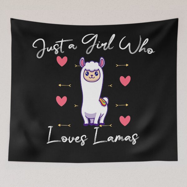 Item preview, Just a girl who loves lamas, vicuña, guanaco, Lama glama, Vicugna designed and sold by DonmedPro1.