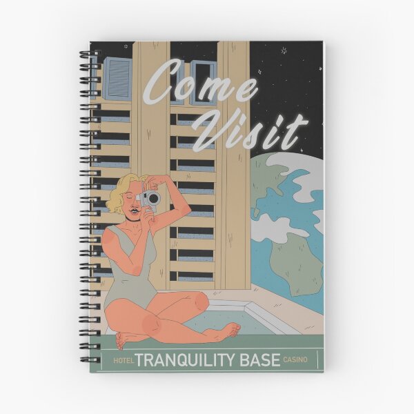 Item preview, Tranquility base hotel and casino vintage poster designed and sold by Gabbydrawsalot.