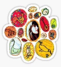 Joanna In Her Milk-Eyed Mender Flower Sticker