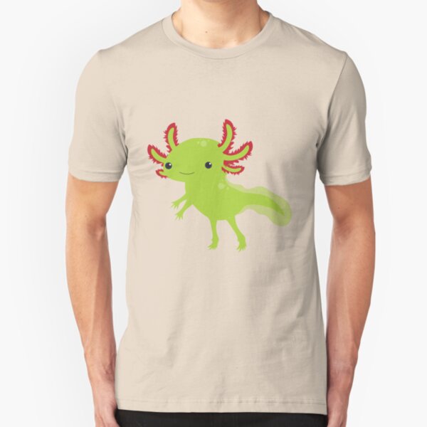 Cutesy Axolotl Slim Fit T-Shirt