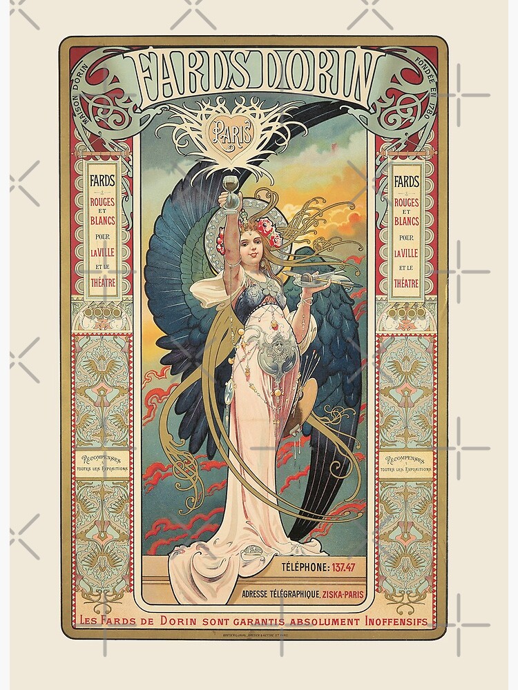 Fabulous selling Art Nouveau Tin Co Sainer,ac1900