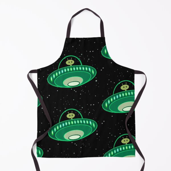 Item preview, Alien and UFO Cartoon- Cute and Funny - Green designed and sold by Cosmic-Ferret.