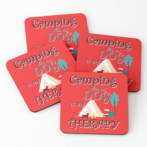 Item preview, Camping with my Dog is my Therapy,  designed and sold by NATUREZONE.