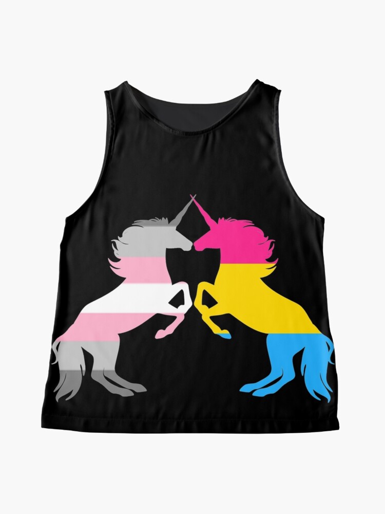 Pansexual Demigirl Pride Unicorns Sleeveless Top For Sale By