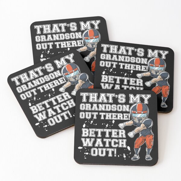 Item preview, That's My Grandson Out There Better Watch Out | Rugby Grandson  | Gift Idea  | Gift For Grandma | Gift For Grandpa | Gift For Son | Gift For Grandson designed and sold by LanPhan.