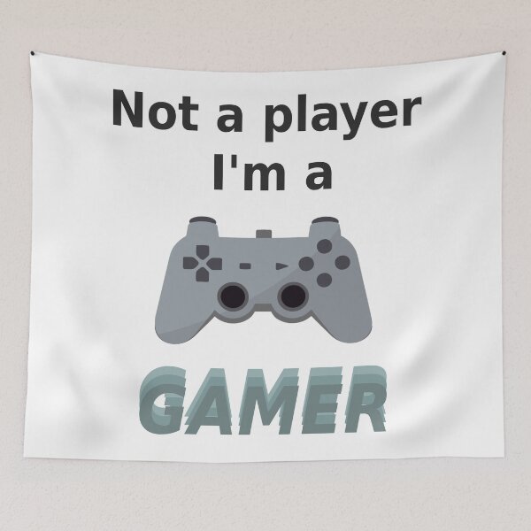 Item preview, im not a player im a gamer funny gaming quote saying for gamers designed and sold by mikrocosmox.
