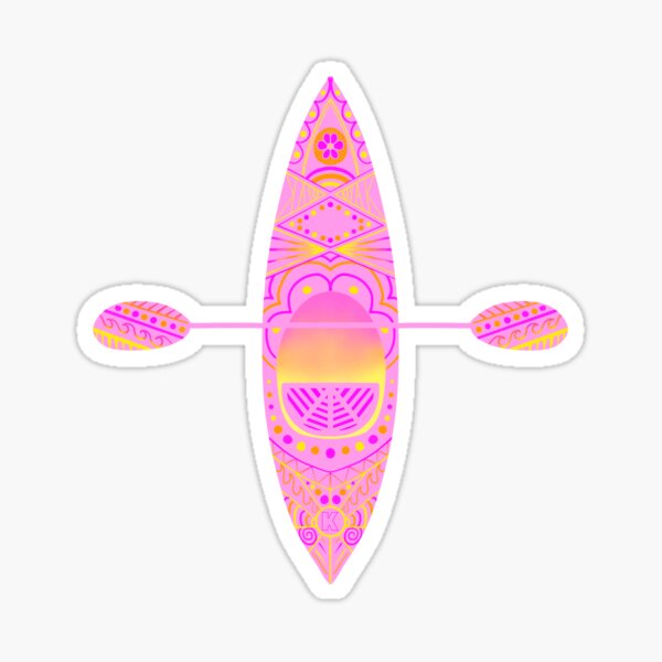 Item preview, Colorful KAYAK PINK with fuchsia, orange and yellow designed and sold by conklinephotos.