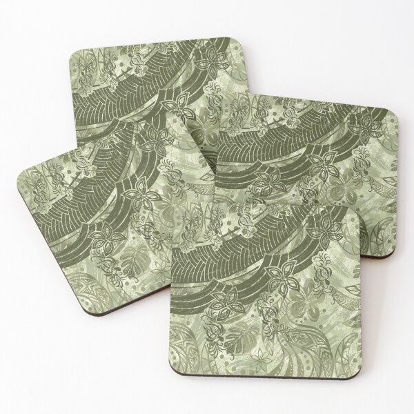 Item preview, Hawaiian Painted Green Tribal designed and sold by sunnthreads.