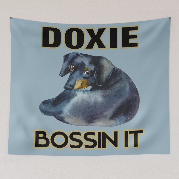 Item preview, doxy dog bossin it fur baby dog lover designed and sold by toastygoat.