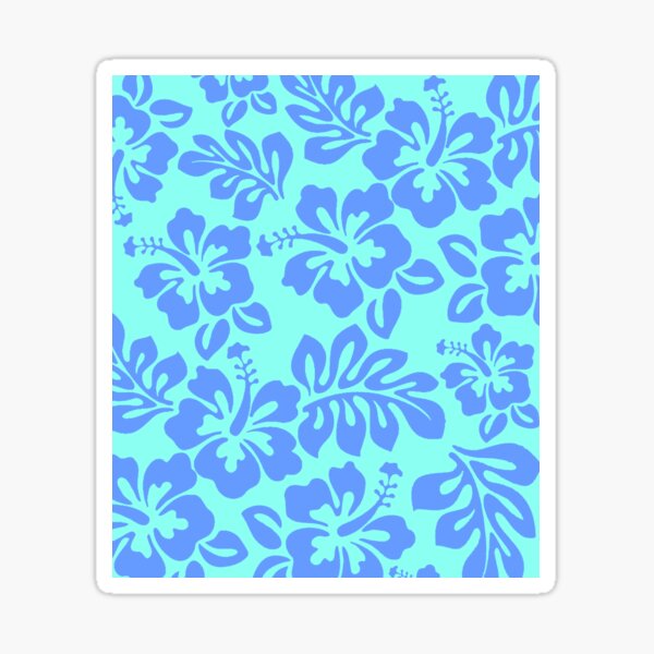 "blue hibiscus" Sticker for Sale by uglyhot Redbubble