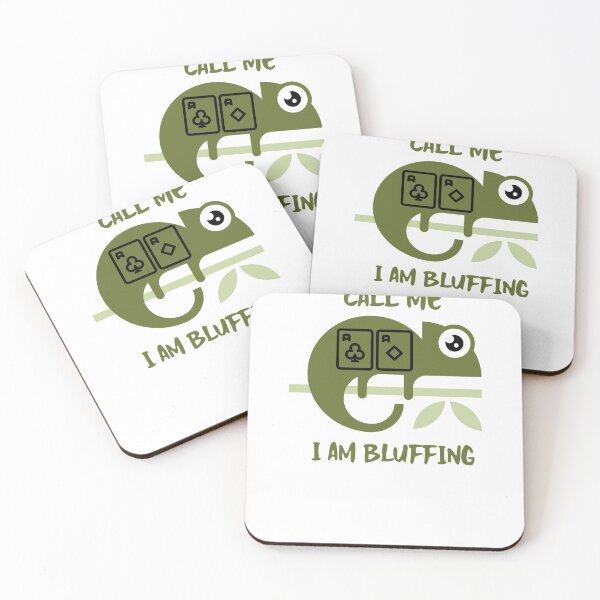 Item preview, Poker Chameleon Bluffing designed and sold by radical-merch.