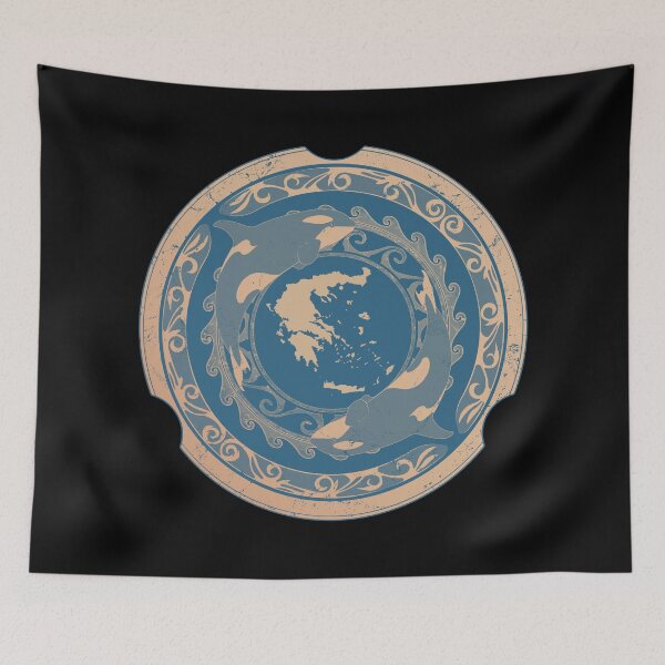 Item preview, Map of Greece designed and sold by NicGrayGraphic.