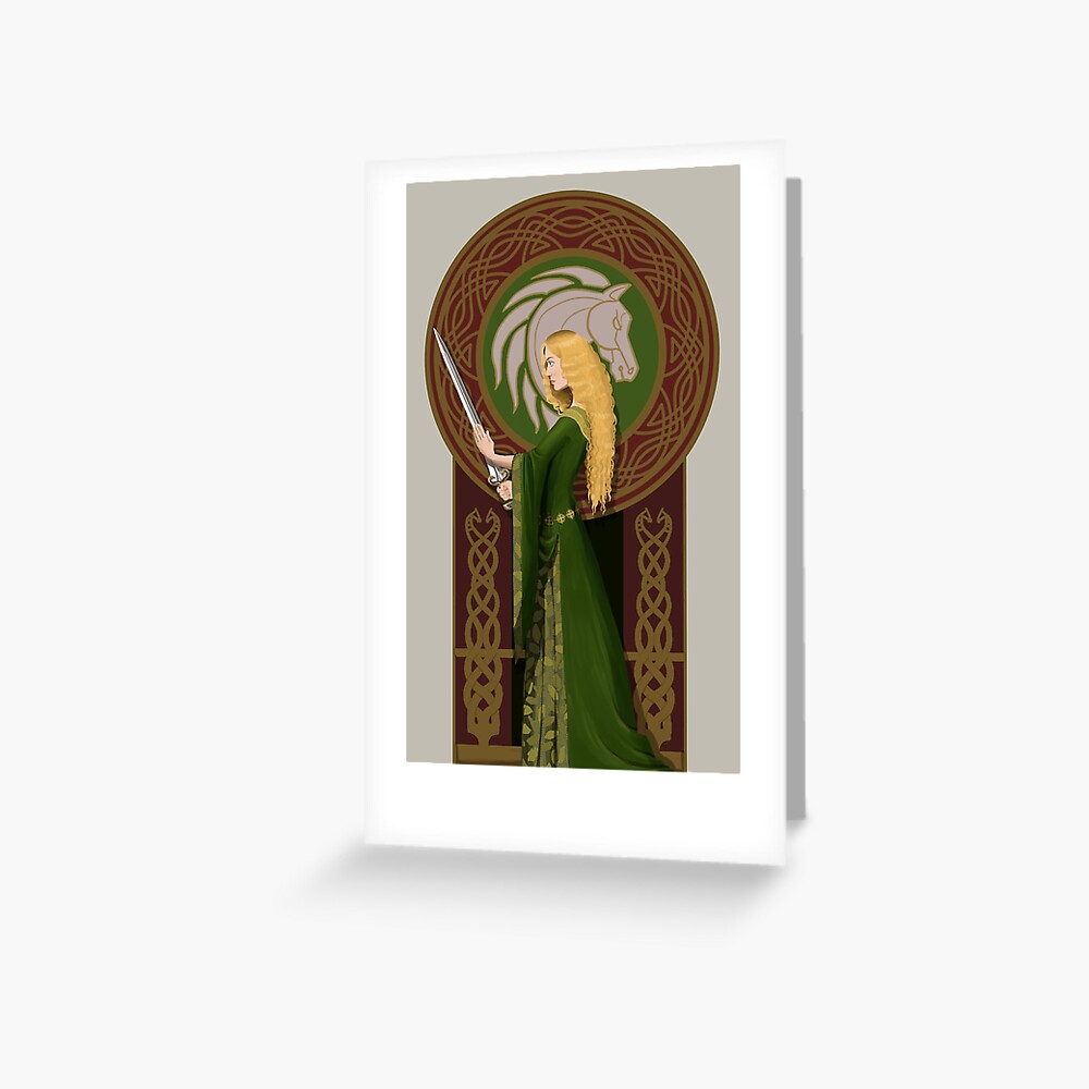 Shieldmaiden of Rohan Greeting Card for Sale by Christadaelia