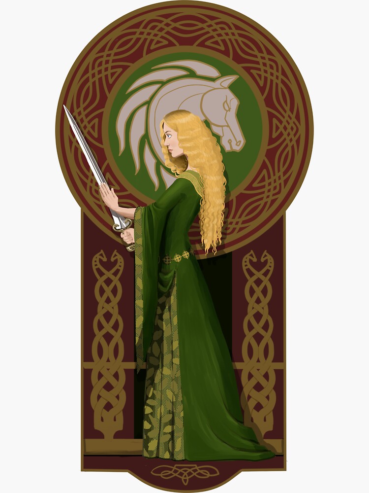 Lady of Rohan  Sticker for Sale by TanjaKosta