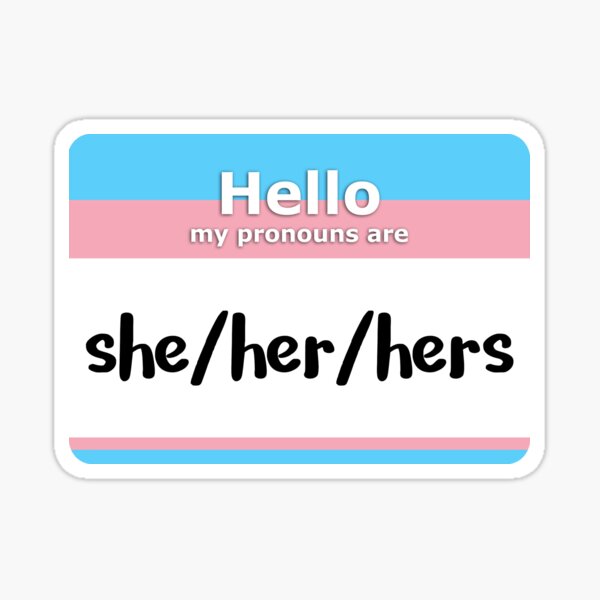 Pronouns She Her Hers Sticker By Electrasteph Redbubble My Xxx Hot Girl 2502