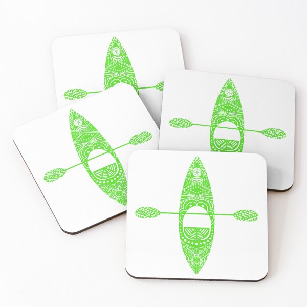 Item preview, Colorful KAYAK--LIME green and white designed and sold by conklinephotos.
