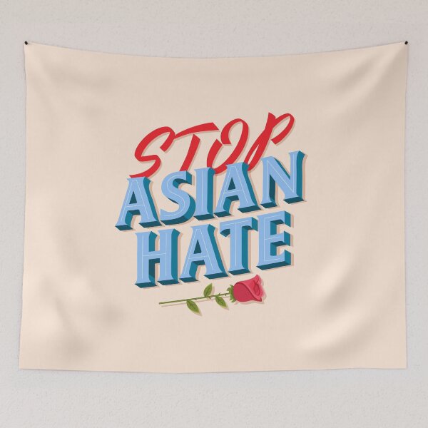 Item preview, Stop Asian Hate Stop hate crimes against Asians  designed and sold by Giovanni's  Brown Quotes.