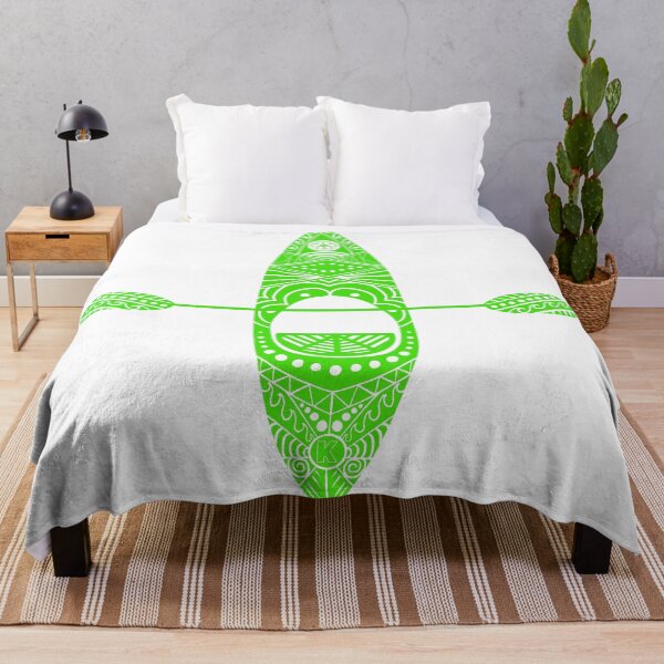 Item preview, Colorful KAYAK--LIME green and white designed and sold by conklinephotos.