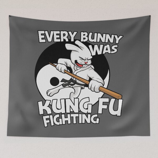 Item preview, Funny Every Bunny Was Kung Fu Fighting designed and sold by SLAG-Creative.